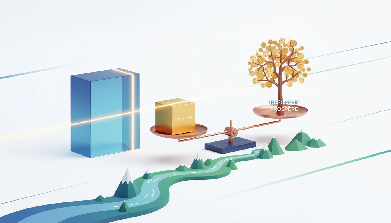 Calculer le montant de l'acompte idéal pour sécuriser la trésorerie d'une TPE ou d'un freelance