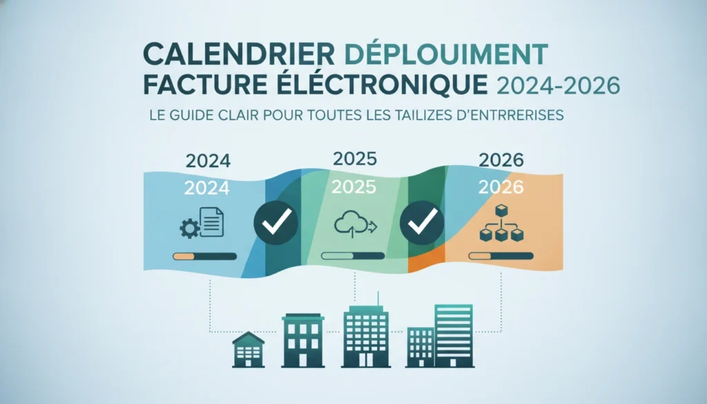 Calendrier complet déploiement facture électronique 2024 2026 toutes tailles entreprises
