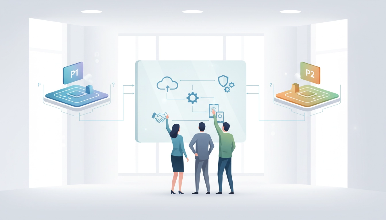 Chef d'entreprise TPE comparant des plateformes de dématérialisation partenaire sur son ordinateur