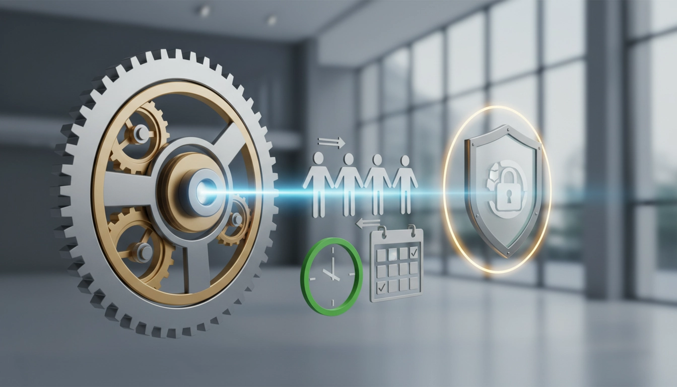 Illustration représentant les délais de paiement légaux entre entreprises françaises, avec une facture, un calendrier et des pièces de monnaie symbolisant la trésorerie B2B