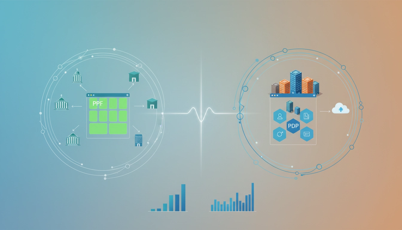 Comparaison visuelle entre le portail public de facturation PPF et la plateforme de dématérialisation partenaire PDP montrant la différence entre ces deux solutions de facturation électronique