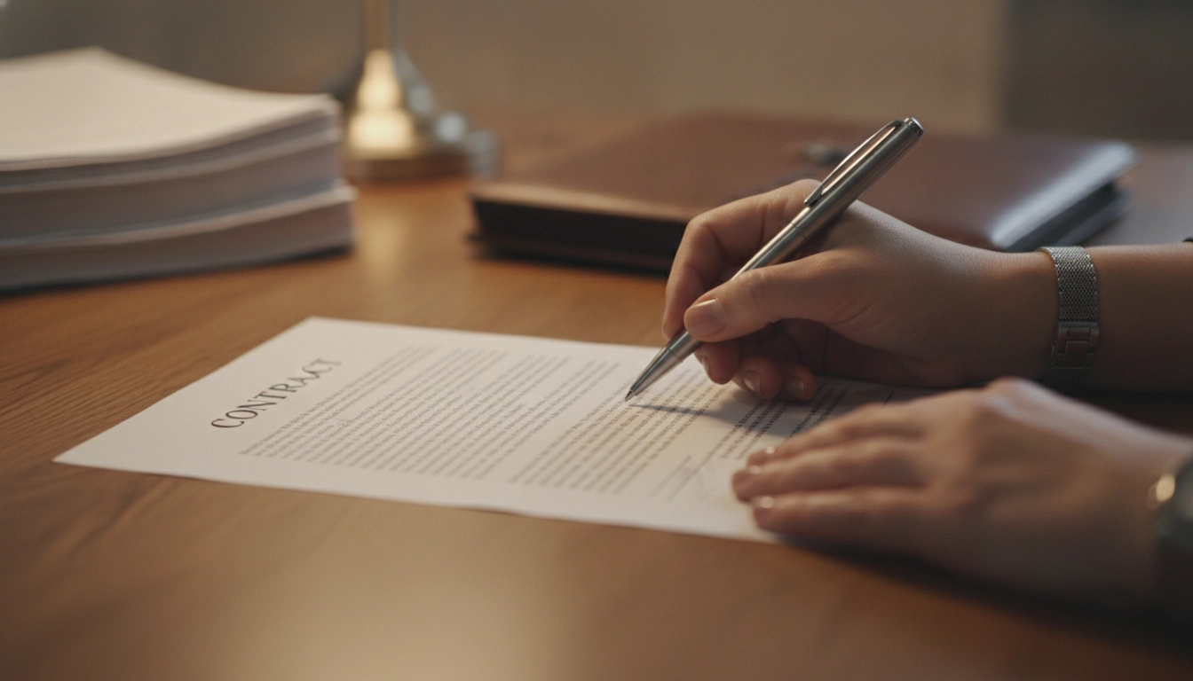 Signature d'un devis incluant des étapes pour déterminer acompte idéal protéger trésorerie TPE