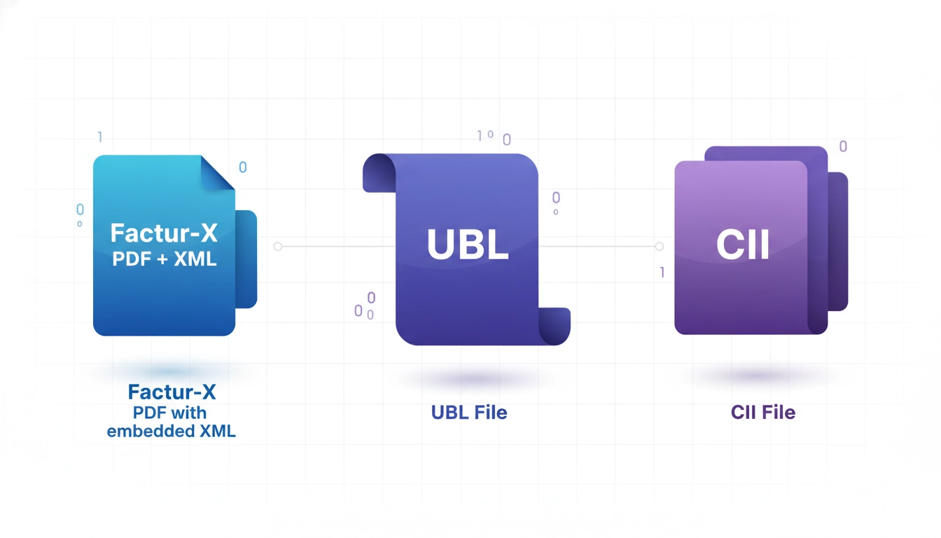 Comparaison des formats de facture électronique obligatoire : Factur-X, UBL et CII