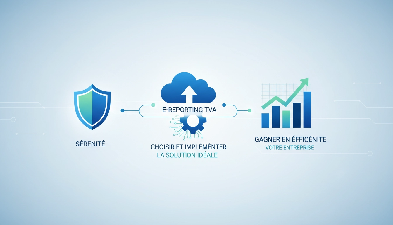 Dirigeant de TPE analysant les étapes pour implémenter e-reporting TVA solution TPE sur son ordinateur