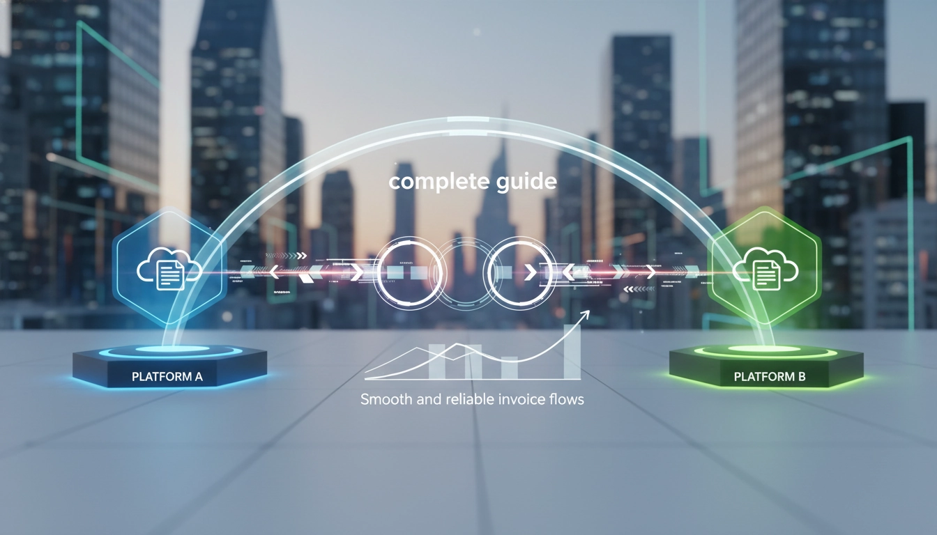Schéma technique illustrant une plateforme de dématérialisation partenaire interopérabilité entre plateformes flux factures en entreprise.