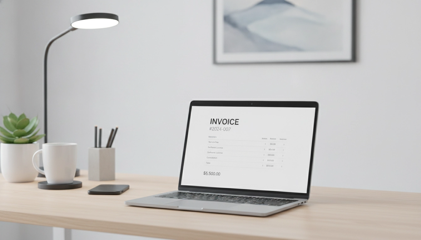 Exemple de document incluant la mention autoliquidation TVA facture prestation service client UE