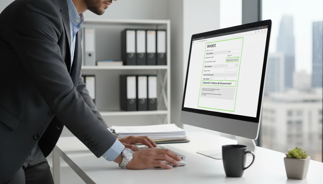 Professional reviewing comment mentionner indemnité forfaitaire recouvrement sur facture sur un modèle de facturation actualisé