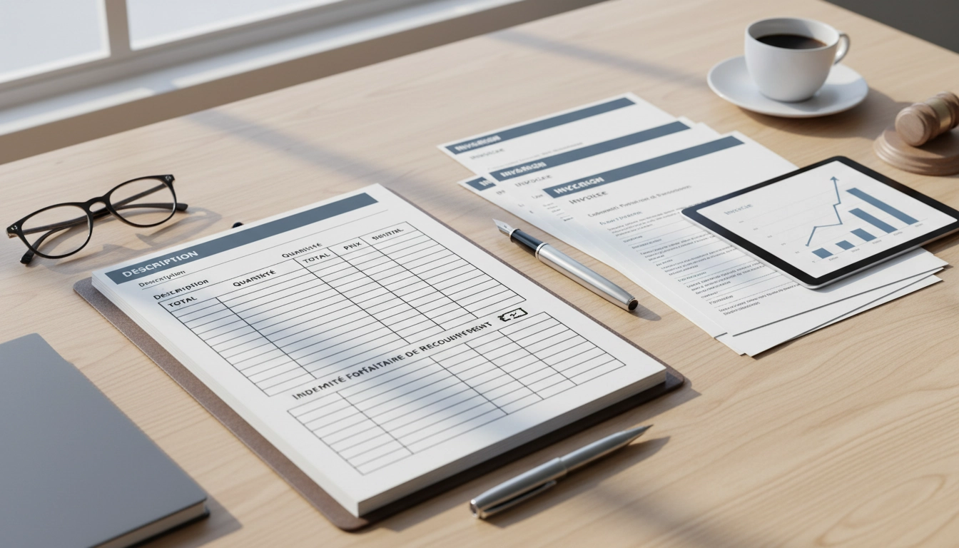 Guide complet pour comment mentionner indemnité forfaitaire recouvrement sur facture de manière conforme et légale