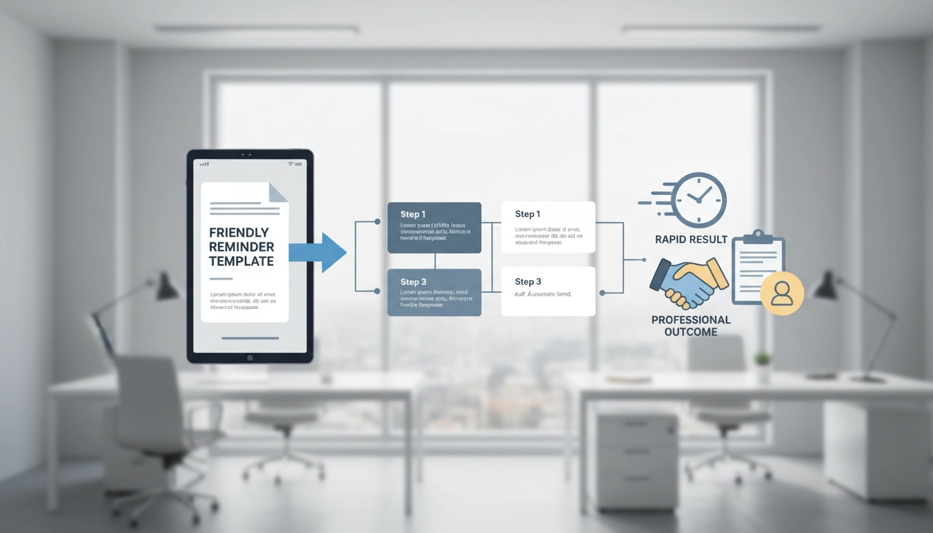 Professionnel utilisant un modèle de relance amiable sur son ordinateur pour récupérer une facture impayée