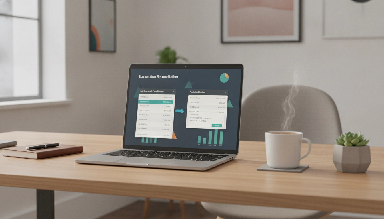 Interface logicielle montrant le numéro avoir lié à la facture originale comment faire efficacement