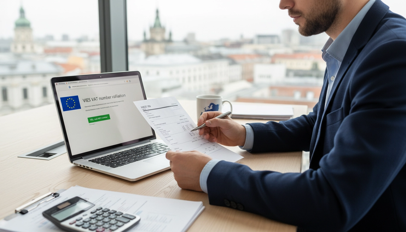 Vérification d'un numéro TVA intracommunautaire obligatoire sur facture par un professionnel de la comptabilité