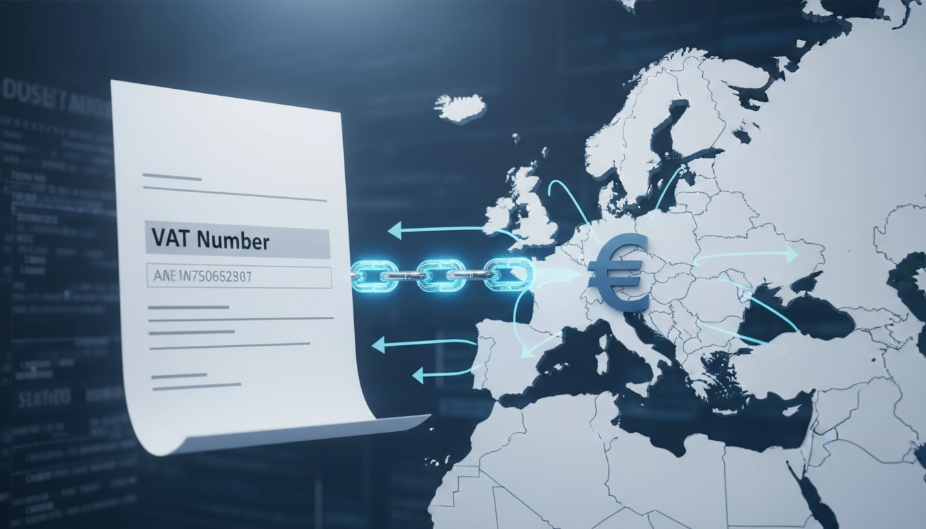 Facture professionnelle avec numéro TVA intracommunautaire obligatoire sur facture pour client européen