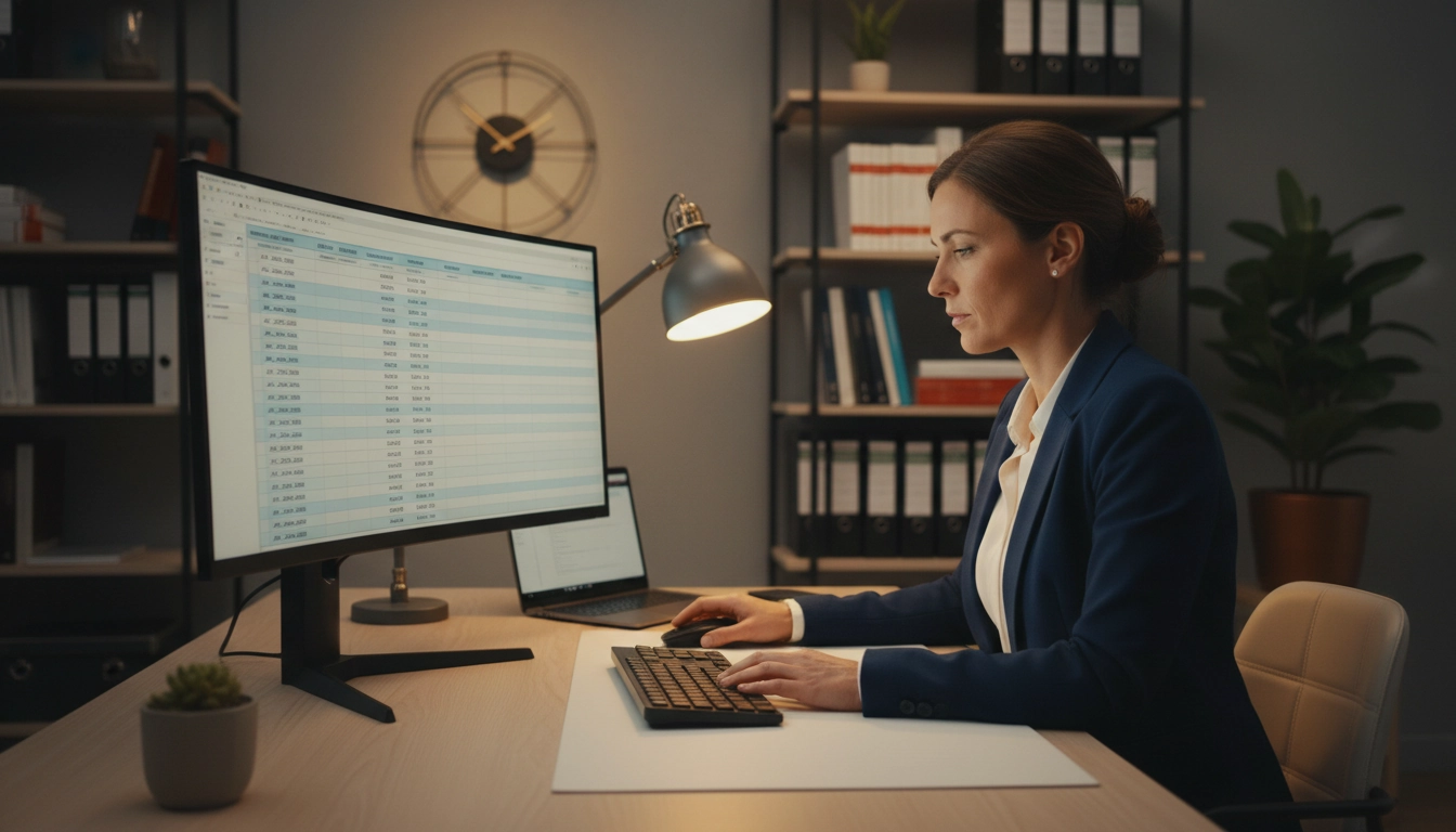 Comptable vérifiant la séquence de numérotation des avoirs pour éviter les erreurs comptables