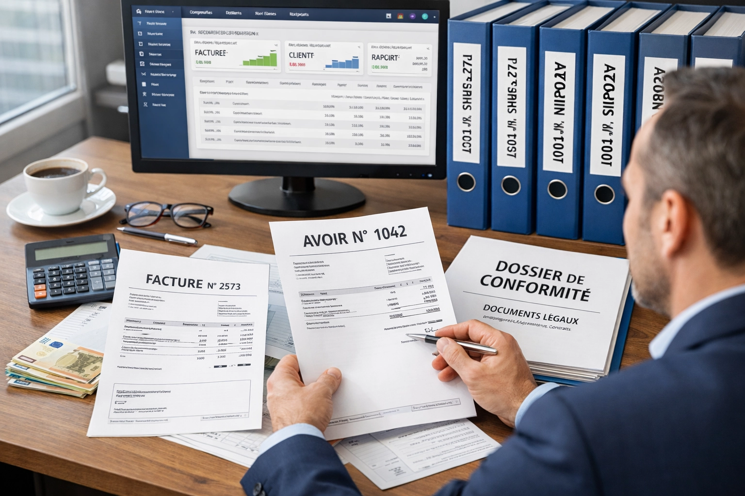 Obligation légale numérotation facture avoir France : documents comptables bien classés et conformes aux standards