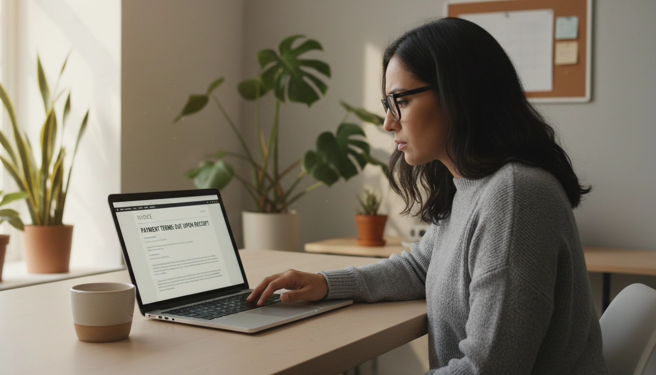 Comment mettre en place un paiement à réception de facture freelance : configuration des conditions de paiement sur un logiciel de facturation