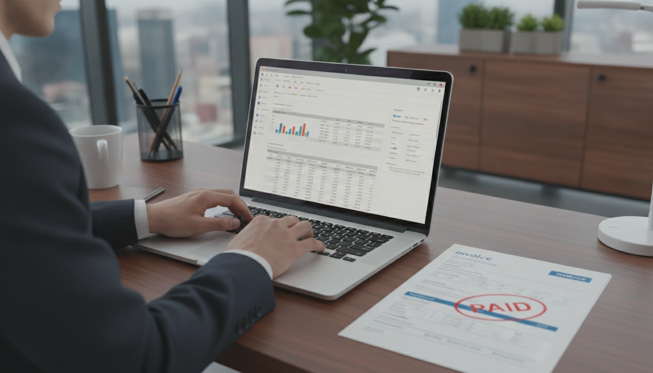 Un entrepreneur appliquant la méthode pour savoir comment réclamer indemnité forfaitaire recouvrement lettre de relance.