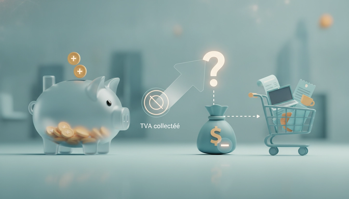 Un entrepreneur consultant ses factures pour comprendre si peut-on récupérer la TVA sur les achats avec la franchise en base