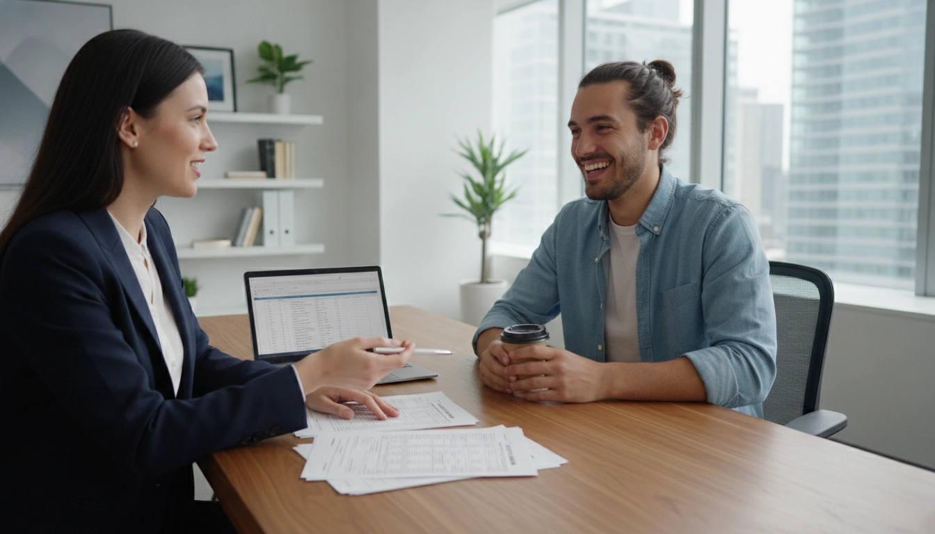 Un expert comptable conseille un micro-entrepreneur franchit seuil TVA mentions facture à modifier pour sa gestion quotidienne.